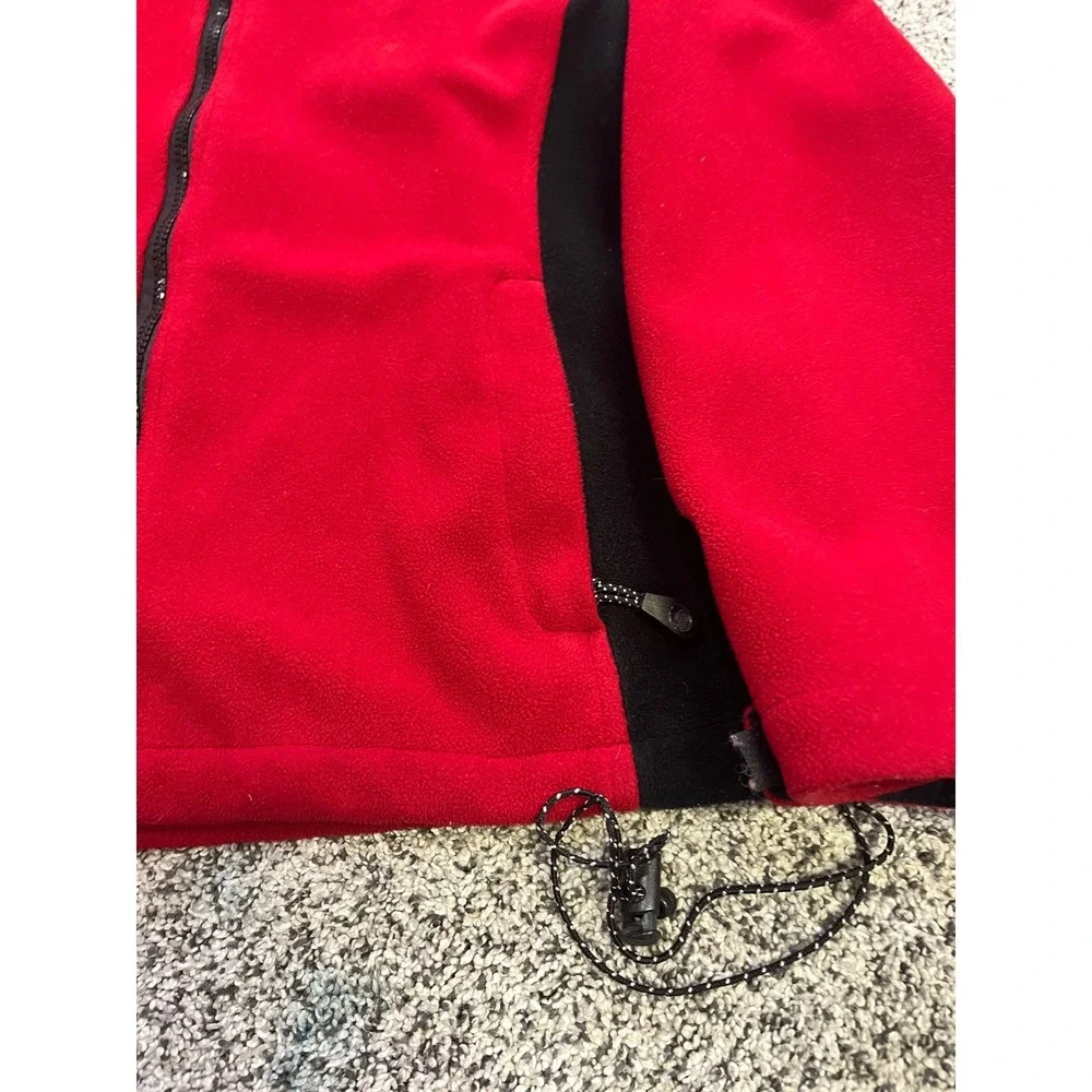 The North Face Summit Windstopper Fleece Jacket Mens L Red Black Hiking Gorpcore